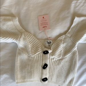 NWT Lisa Says Gah x Tashi knit crop top XS